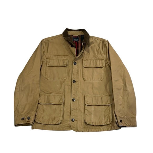 J. Crew Factory Other - J.Crew Factory men’s brown button down chore jacket flannel lined size Large